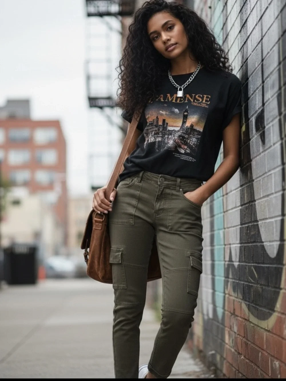 Free People Women's Green High Rise Utility Ankle Cargo Jeans Pants Size